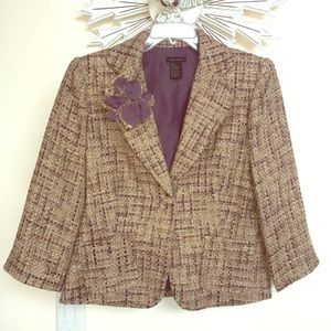 Tara Ryan 3/4 Casual Jacket With Flower 14